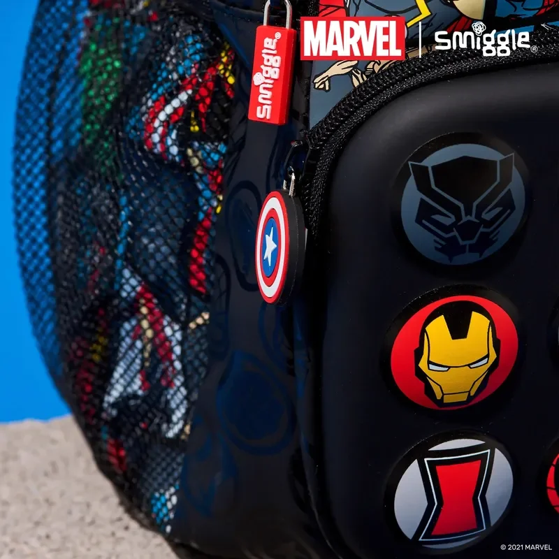 Marvel Co-Branded Smiggle Backpack For Students With Light Weight And Reduced Burden Spider-Man Cartoon Large-Capacity Backpack 6