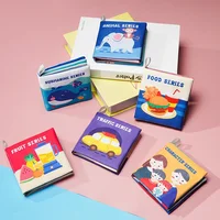 Montessori Baby Cloth Book Early Learning Educational Toy Parent-child Interactive Sound Paper Rattle Puzzle Infant Quiet Book 1