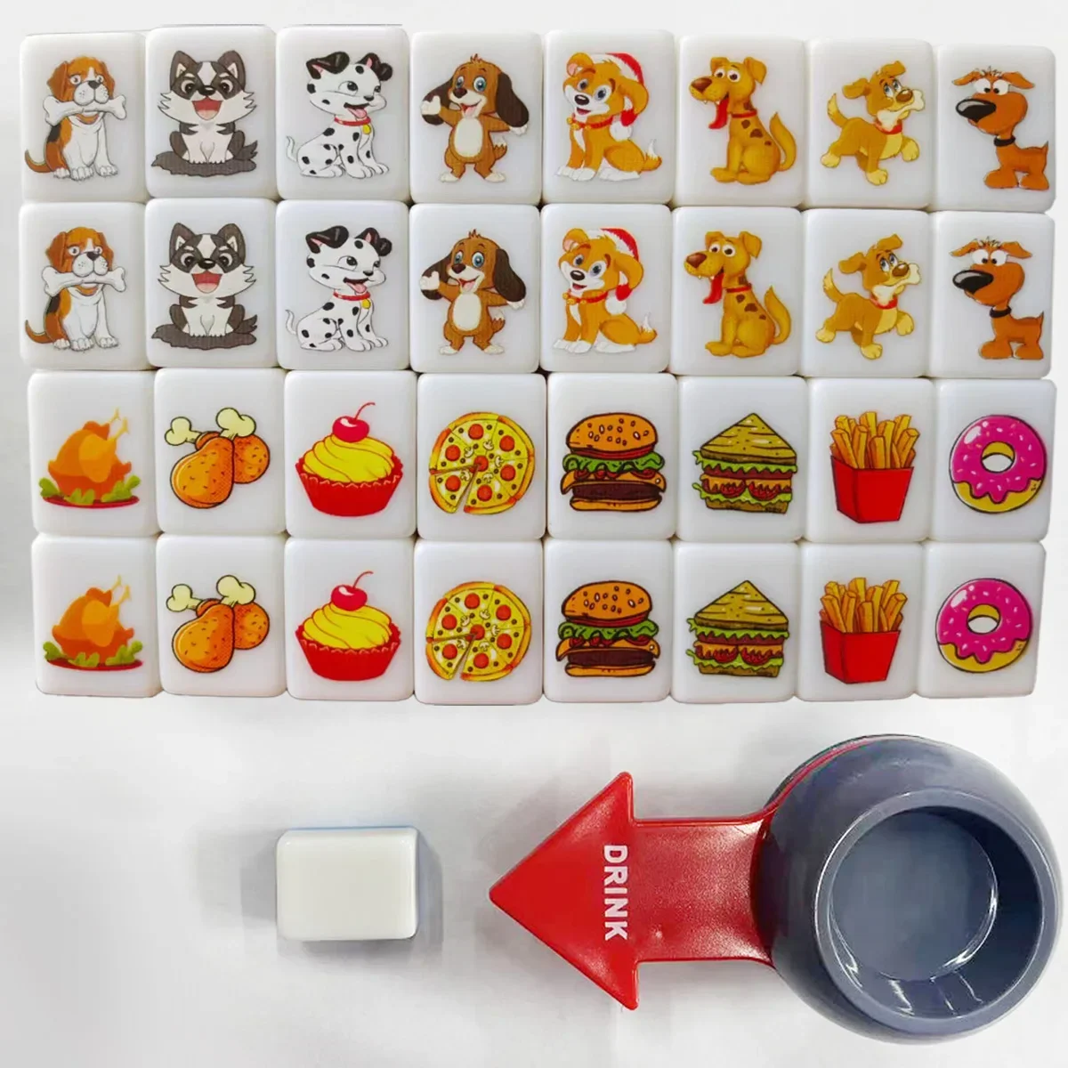 Seaside Escape Rummy Mahjong Tile Game 65 Blocks (Puppy VS Food) Tiktok Mahjong Tiles making moments with friends extra special! 3