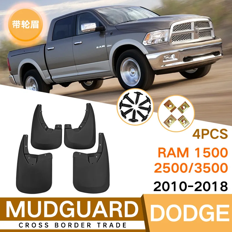 

Mud Flaps For Dodge Ram 1500/2500/3500 2010-2018 MudFlaps Front Rear Fender Car Accessories
