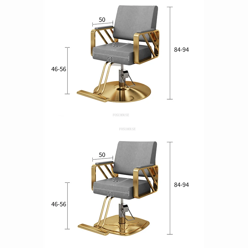 Simple Hair Salon Barber Chairs Light Luxury Salon Furniture for Beauty Chair Lift Swivel Chair Special Hairdressing