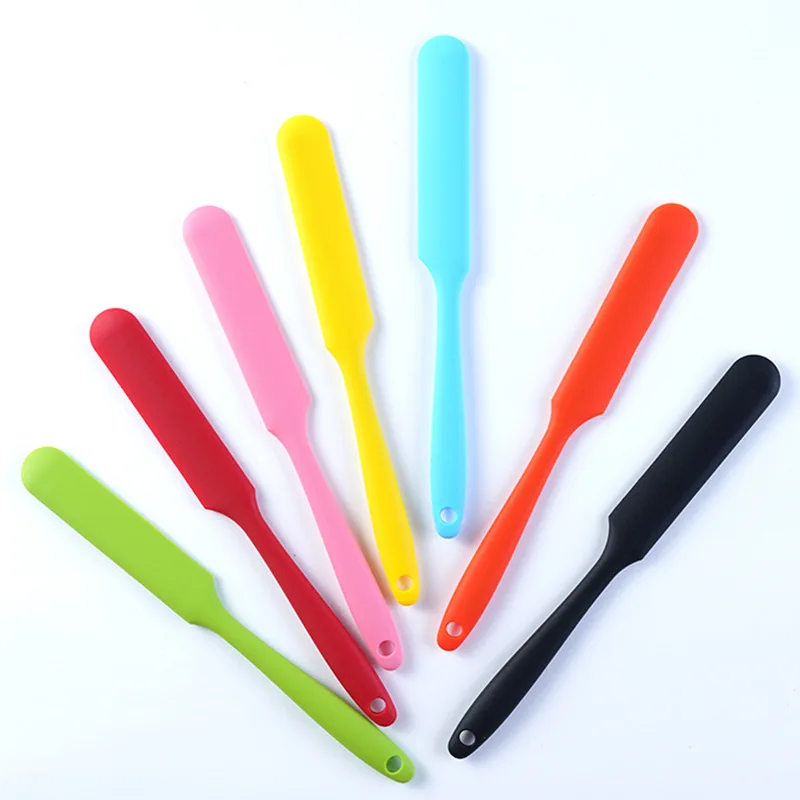 24cm Silicone Spatula Non-Stick Butter Cake Long Spatula Cream Spatula Heat Resistant Flexible Blender Cookie Pastry Baking Tool