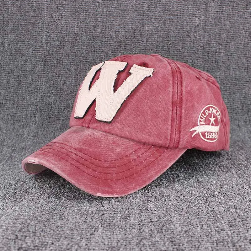 Fashion Summer Men Letter W Sun Protection Baseball Caps Outdoor Sport Snapback Cap Women Casual Hat Embroidery Washed Hats