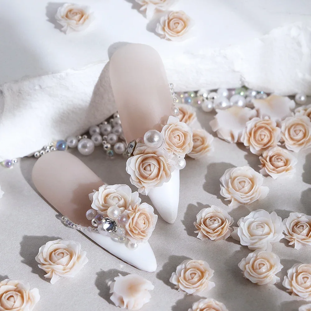 Hochzeits Nageldesign 50 Stück Harz-Rosen Für Nagelkunst - 3D Dekoration  Für Maniküre \u0026 Hochzeitsnägel Harz Rosen Nagelkunst, image size:1000x1000