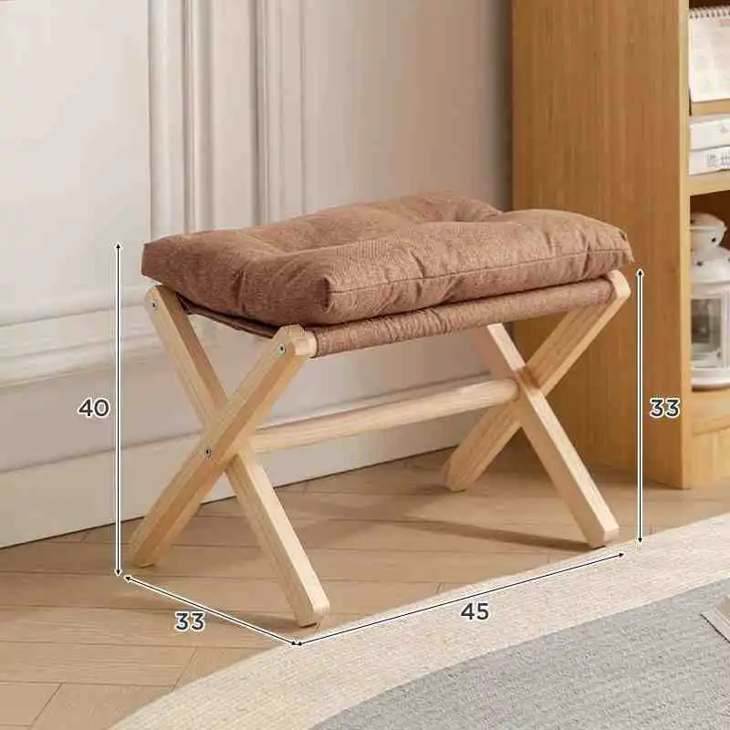 Home Living Room Sofa Simple and Multifunctional Portable Folding Footrest Stool Shoe Changing Stool Convenient Practical New