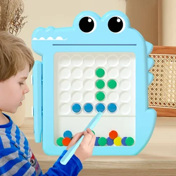 Children’s Magnetic Bead Drawing Board Toy 1