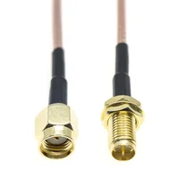 RG316 SMA Male Female To SMA Male Female Crimp Connector Plug RPSMA Nut Bulkhead Extension RF Coaxial Coax Jumper Pigtail Cable - Image 3