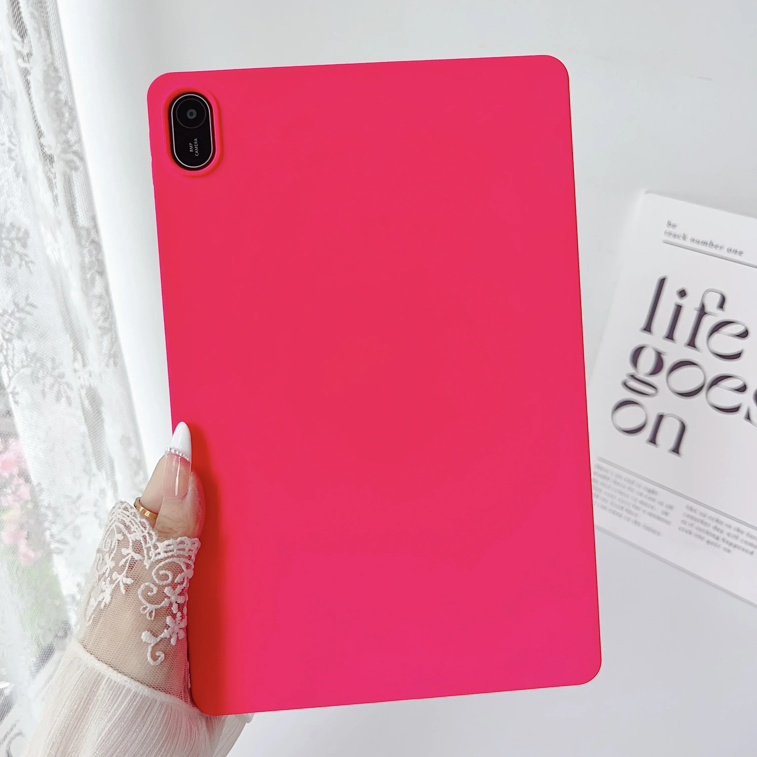 Vibrant TPU Silicone Tablet Case - Lightweight, Anti-Fingerprint, Soft, and Safe