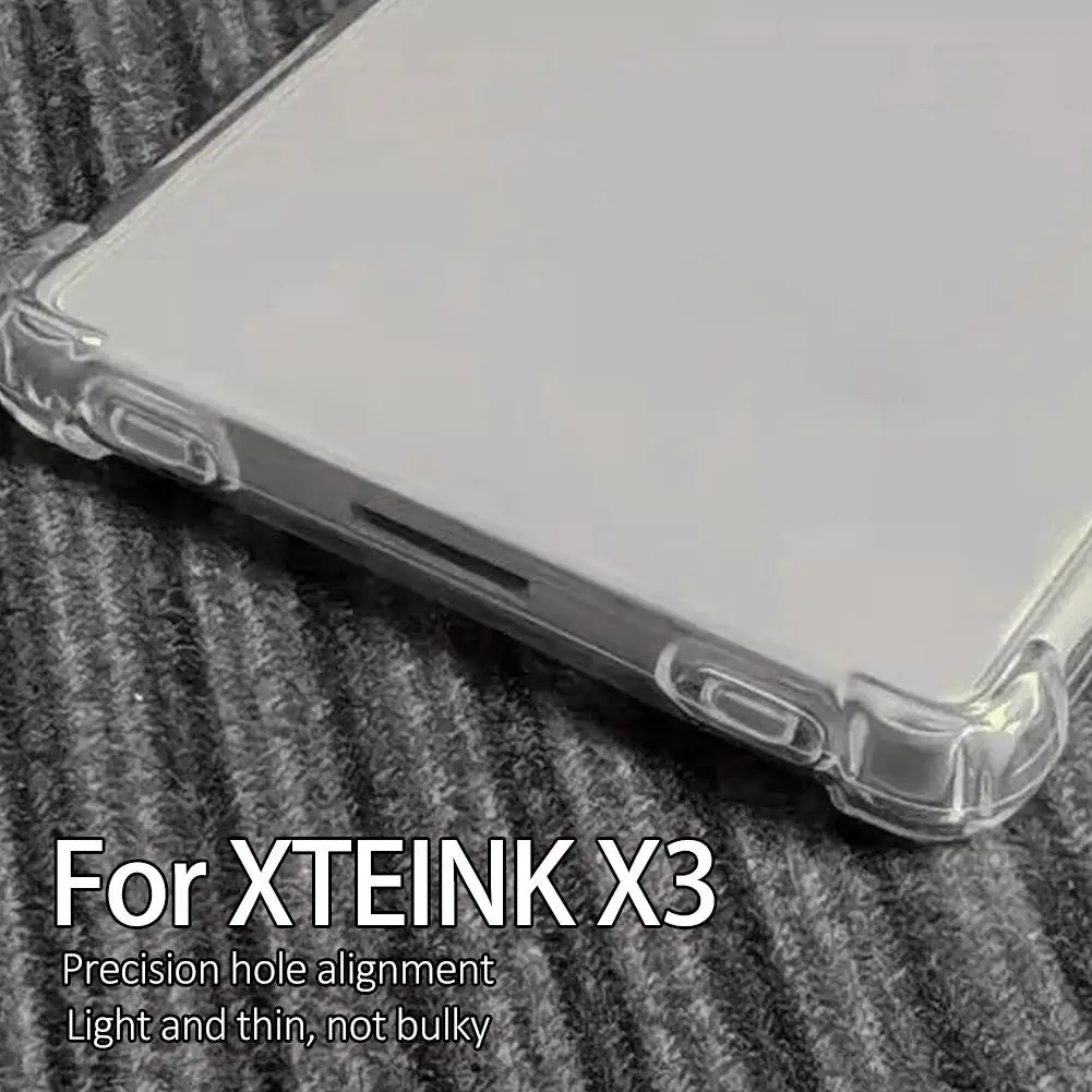 XTEINK X3 보호 커버용 투명 풀 커버 TPU 케이스 긁힘 방지 충격 방지 소프트 쉘 가방 액세서리