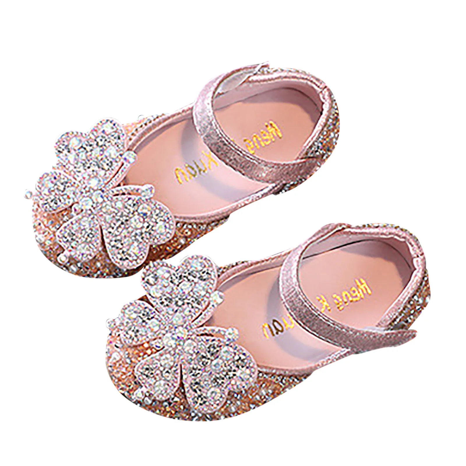 Toddler Winter Slippers Girl Childrens Shoes Pearl Rhinestones Shining Kids Princess Shoes Baby Girls Girls Flip Flops Size 5