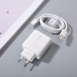 65W Max SuperVooc Quick Charging Adapter - Original OPPO Charger - EU Add Cable