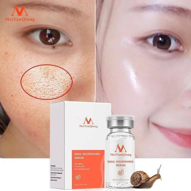 Pórus Ampoula Csiga100% Esszencia Hialuronsav Folyadékfehérítő Foltok Essence Zsugorodó Pórusok Anti-Acne Regeneratív - Image 2