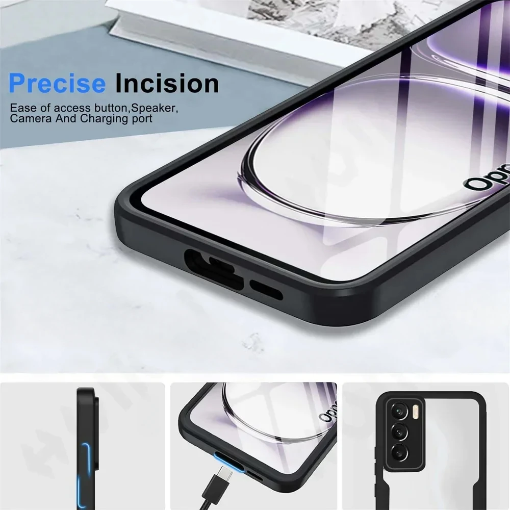 Sleek 3-in-1 360° Full Protection Acrylic + TPU Phone Case