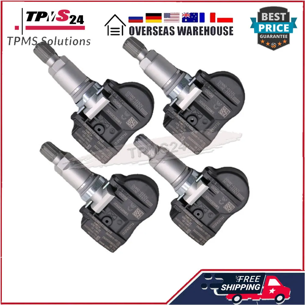 Ʈ ׽ý  Ix55 Ÿ Iii ֶ󸮽  433MHz TPMS Ÿ̾ з , 4X 52933-3N100 52933-2J100