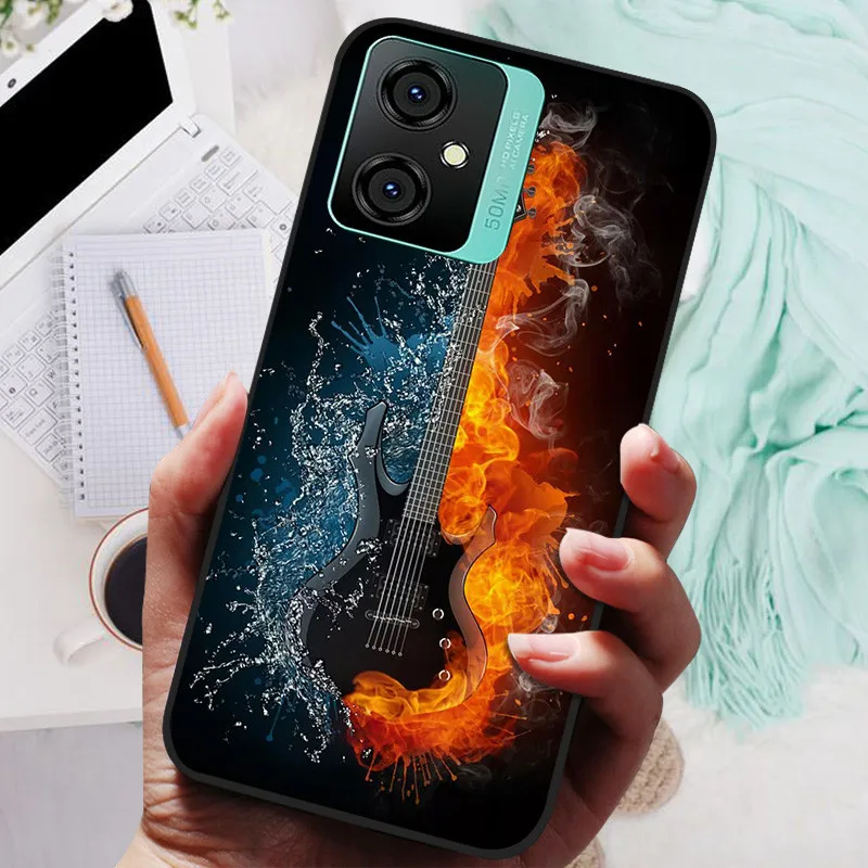 Silicone Soft Lions Cat Black Bumper Protective Case Cover