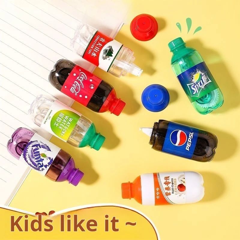 Soda Drink Bottle Corrector Correction Tape Diary Stationery School Supply correction tape correction supplies
