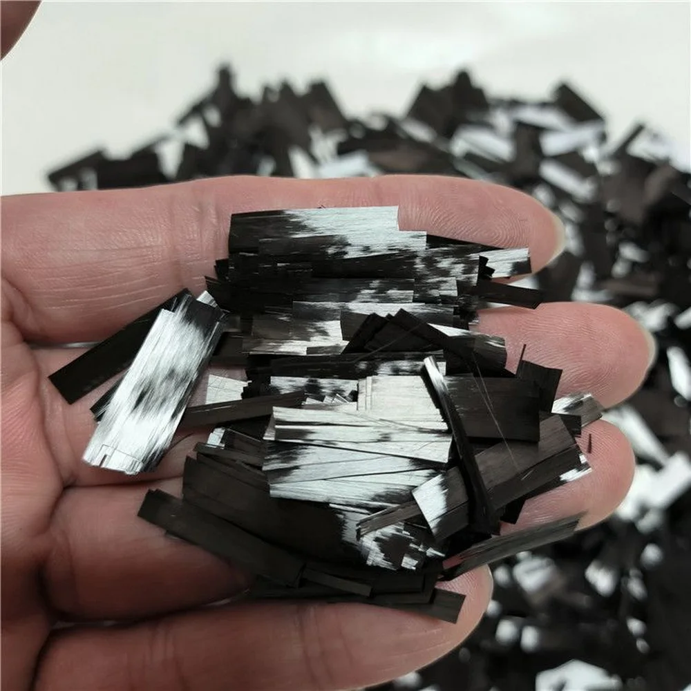 500g Forged Carbon Strength Cutting Chopped Flake Shape 10/15/20mm DIY Car Interior and Exterior Parts forged Carbon Appearance