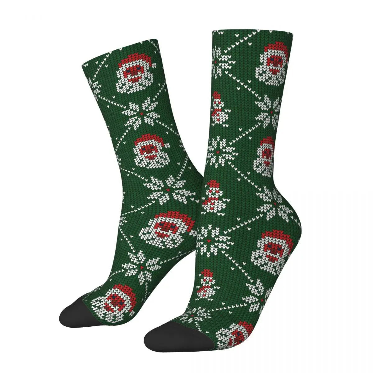 

Merry Christmas Socks Men's Women's Happy Santa Claus Snowflakes Snowman Socks Summer Autumn Winter Middle Tube Socks Gift