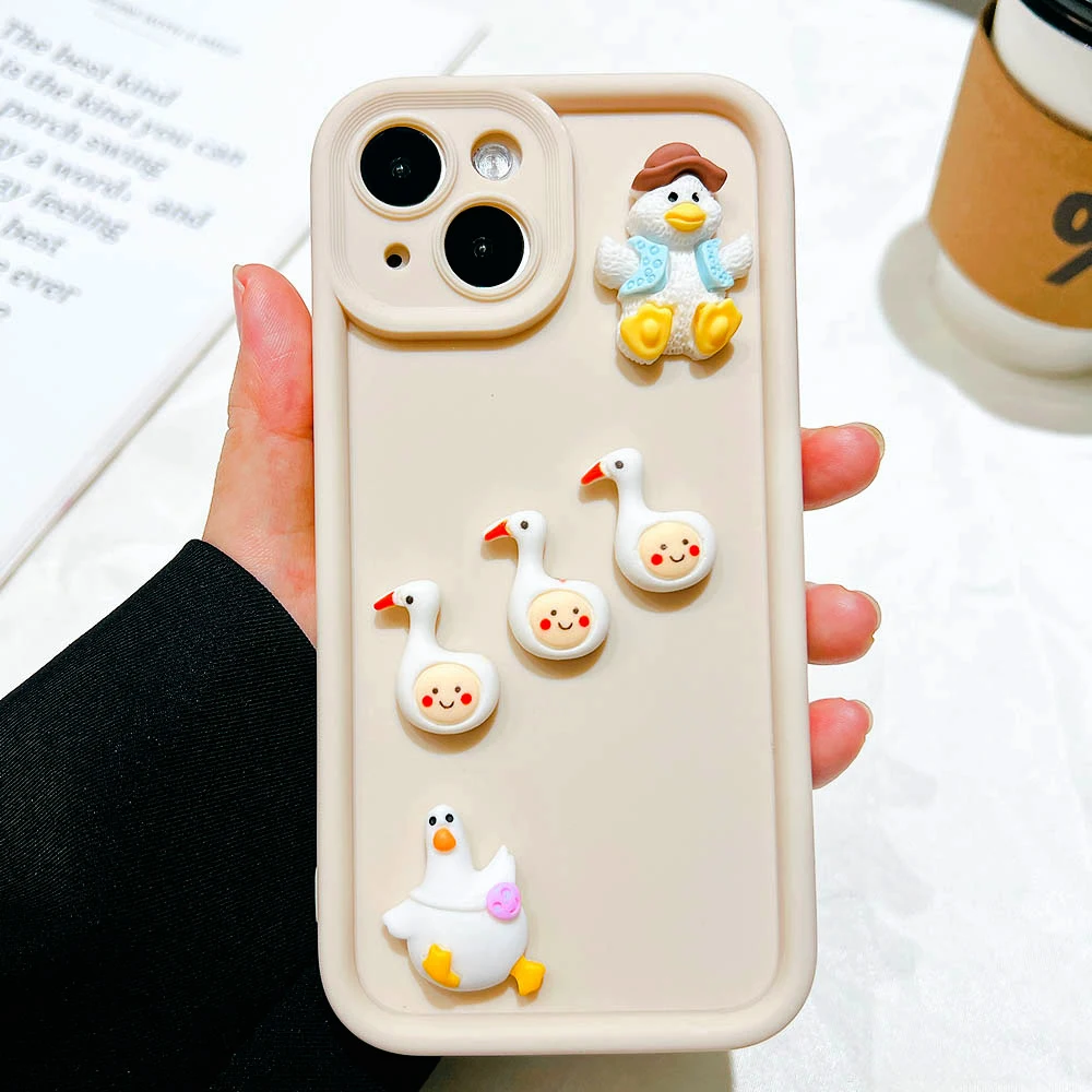 3D Coffee Toy Cartoon Phone Case For iPhone 13 Case iPhone 11 12 13 14 15 Pro Max 16 16Pro XR X XS Max 7 8 Plus Case Cover Funda_voghion.com