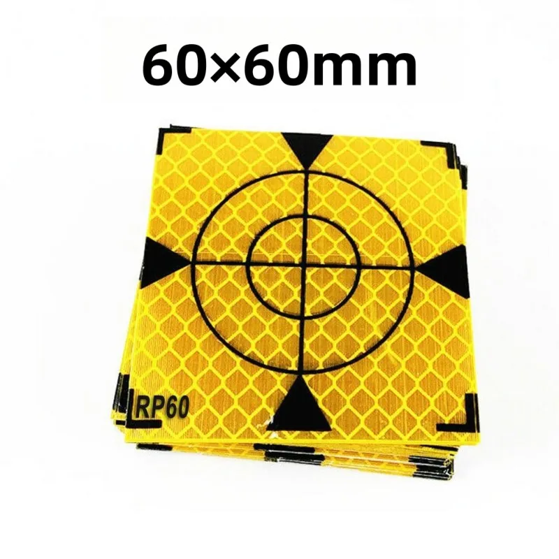 반사판 시트 반사 테이프 타겟, 토탈 스테이션 측정 반사판 타겟, 20mm, 30mm, 40mm, 50mm, 60mm, 100 개
