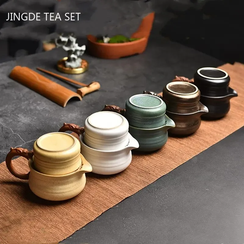 1 Bowl 3 Cups Zen Teapot and Tea Cup Set Kit Household Tea Making Travel Tea  Set Outdoor Portable Bag Chinese Tea Set Supplies - AliExpress