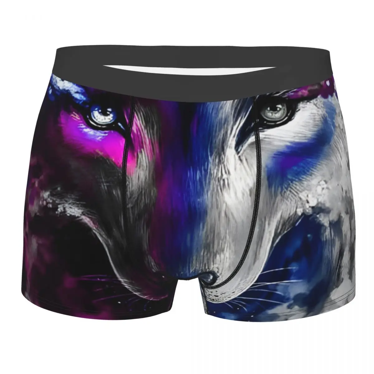Space Galaxy Wolf Mutande Mutandine Di Cotone Intimo Uomo Sexy Cool Moon Cloud Shorts Slip