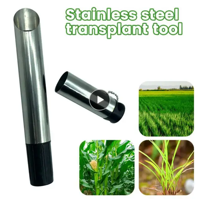 Kerti Park Palánta Cső Transzplanter Lámpa Szűrő Mezőgazdasági Palánták Rozsdamentes Acél Virágcserép Szerszám Kézi