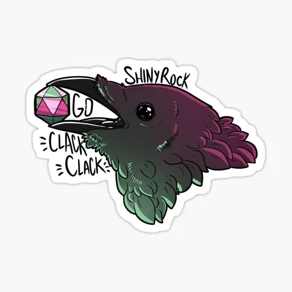 Dice Crow 5PCS Stickers for Car Wall Laptop Decorations Decor Living Room Home Bumper Funny Cute Kid Cartoon Luggage