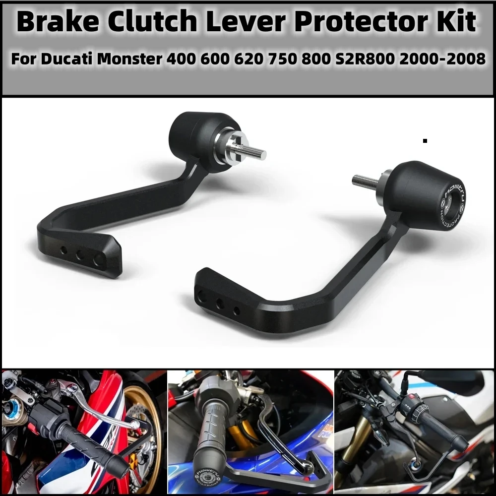 

Motorcycle Brake and Clutch Lever Protector Kit For Ducati Monster 400 600 620 750 800 S2R800 2000-2008