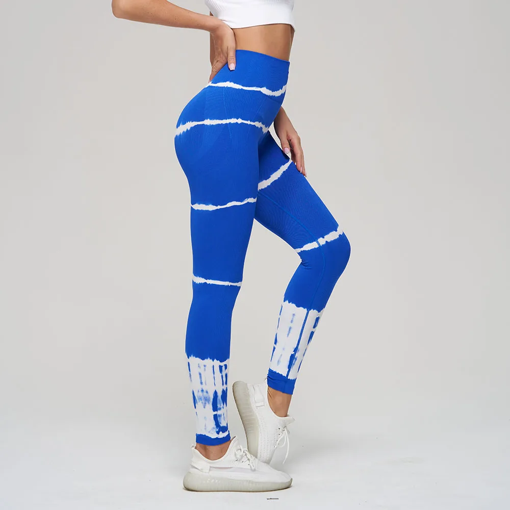 Seamless Elastic Tie Dye Push Up Sports Leggings for Women High Waist Tummy  Control Scrunch Butt Yoga Gym Leggings Fitness Pants - AliExpress
