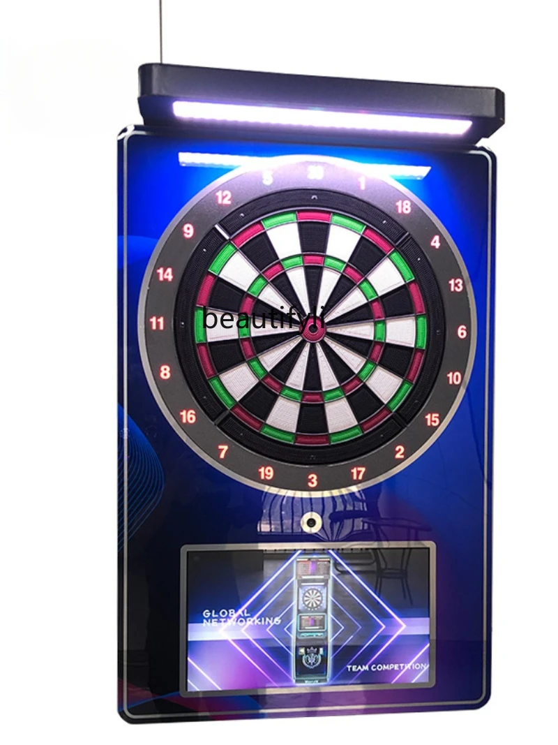 Cible De Fléchettes Ronde Avec 2 Modes De Jeu – Set Complet Avec 6 Fléchettes Acier