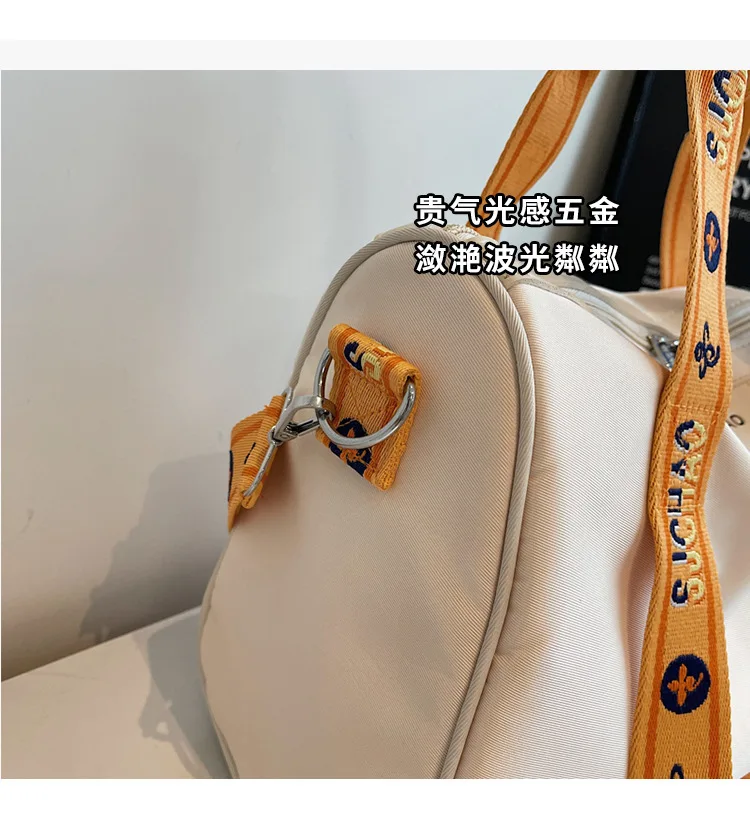 2026 Neueste trendige, vielseitige Hand-Reisetasche mit Buchstaben-Gurtband, Umhängetasche, lässiges Gepäck, Handbabgs – Detail 4