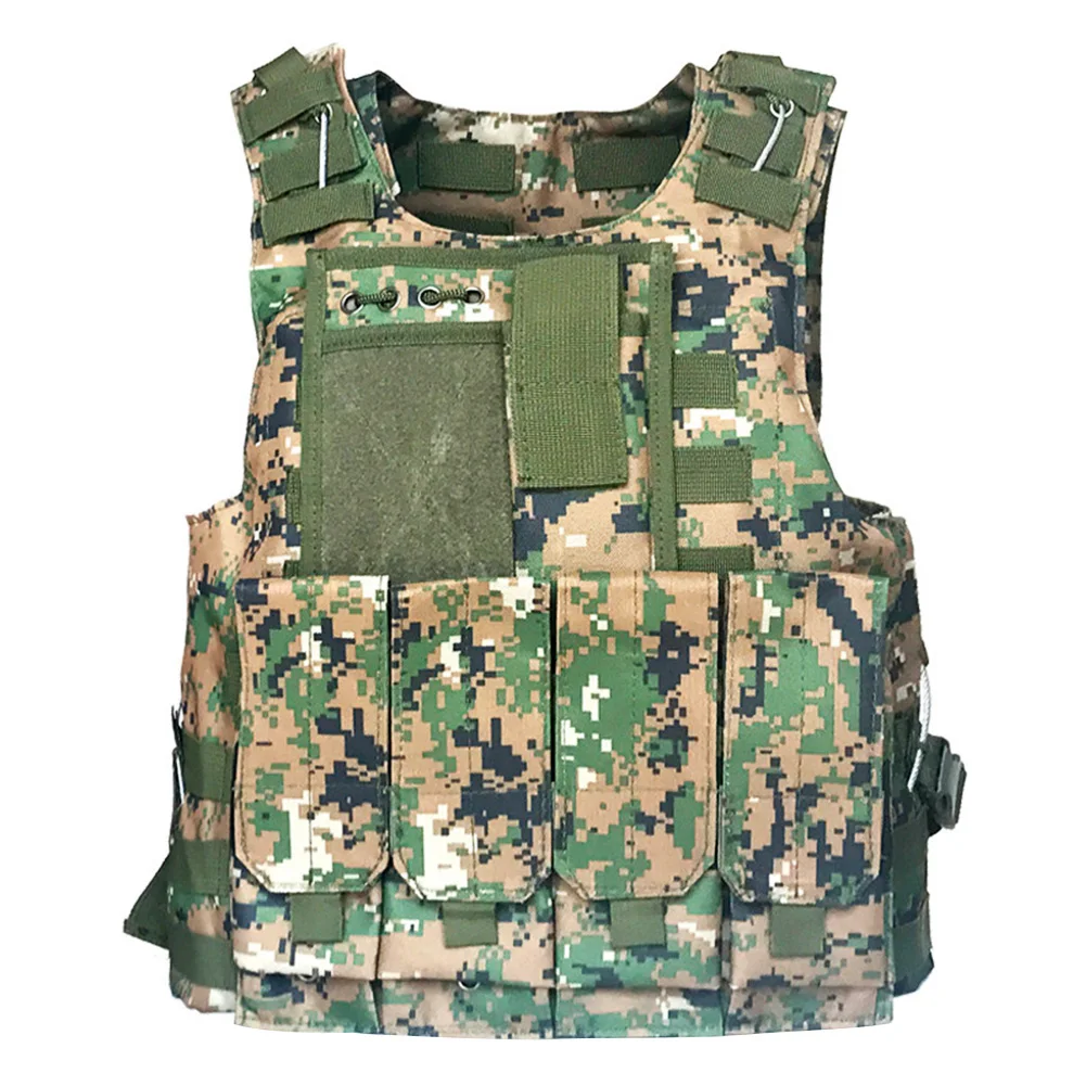 Militaire Chasse Gilet tactique Plaque d'engrenage Gilet de transport  Équipement de paintball Airsoft Combat extérieur Armure corporelle Molle  Assaut Cs V