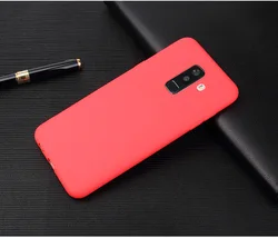 Premium Candy Silicone Soft Cover Case - Ultra Protective & Stylish for A6 Plus 2018 (Red)