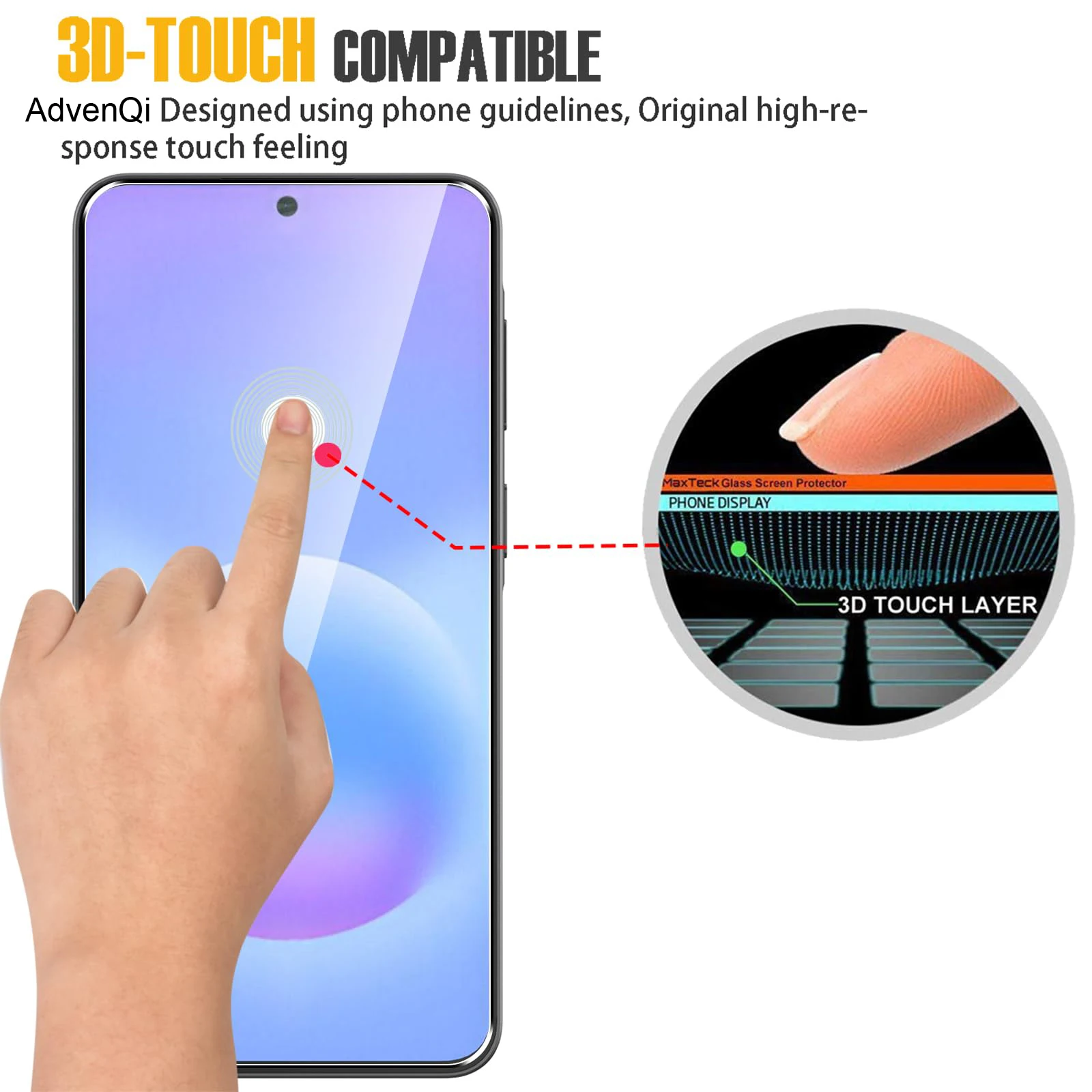 Ultra-Clear 6.7 Tempered Glass Screen Protector - 9H Anti-Scratch, Shockproof Design