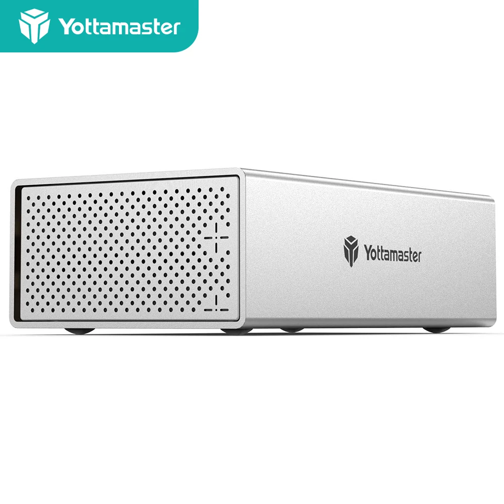 

Yottamaster 2-Slot RAID Enclosure 6Gbps USB 3.0 to SATA III RAID Enclosure for 3.5/2.5" SATA HDD/SSD 2*16TB Hard Drive Enclosure