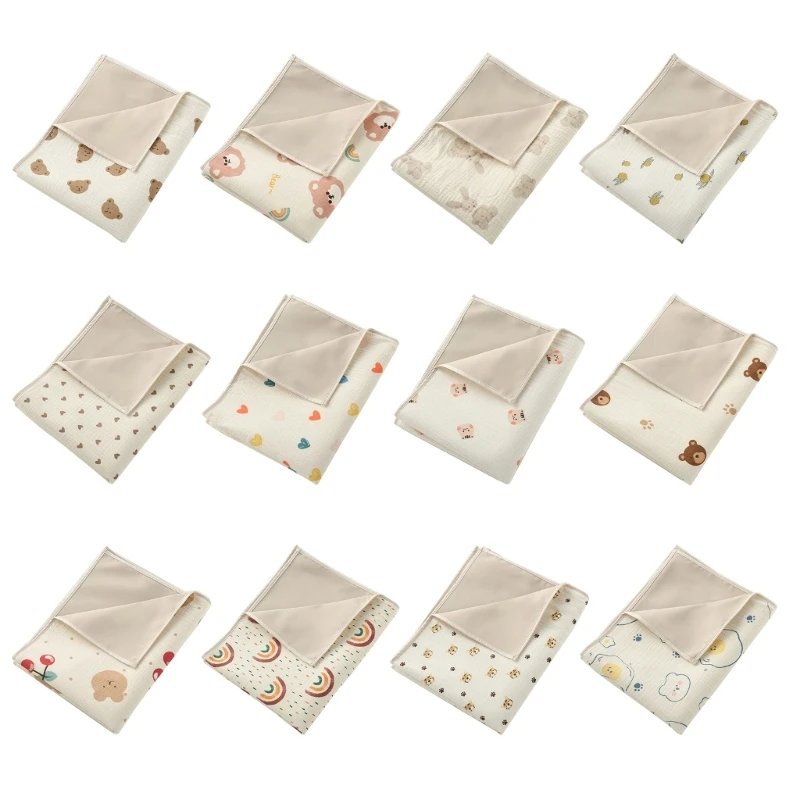 

Portable Infant Bedding Protector Waterproof Cotton Diaper Pad Baby Bed Protector Breathable Baby Bed Wetting Pad