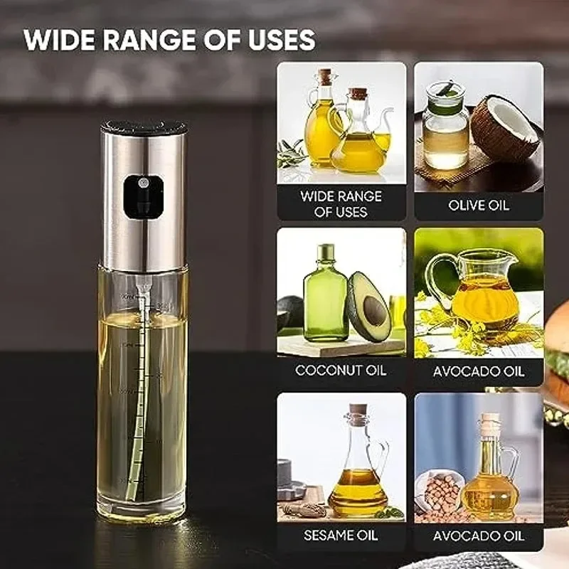 Glass Oil Sprayer for Cooking Olive Spray Mister for Salad BBQ Kitchen Baking Empty Vinegar Bottle oil sprayer