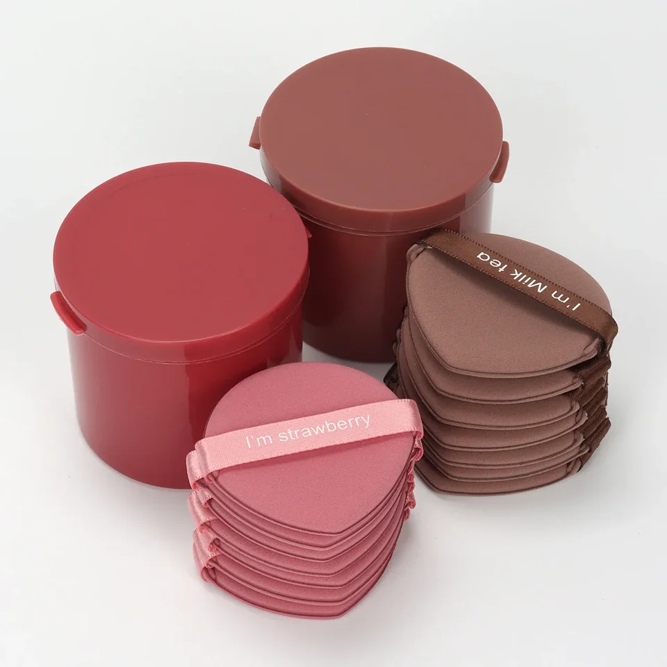 Strawberry Cosmetic Puff Set for Flawless Makeup