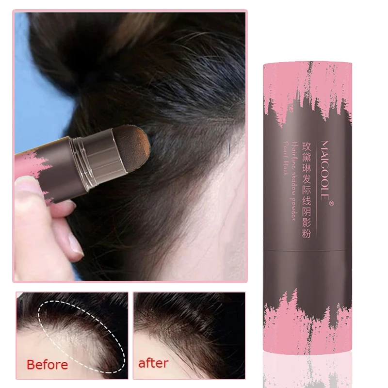 

Hair Line Modifier Stick Natural Instant Root Cover Hair Line Contour Powder Unisex Durable Waterproof Fluffy Hair Care 2 Colors