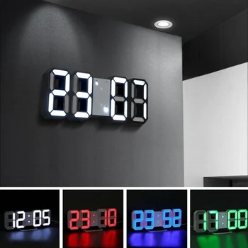 3D Large LED Digital Wall Clock 1