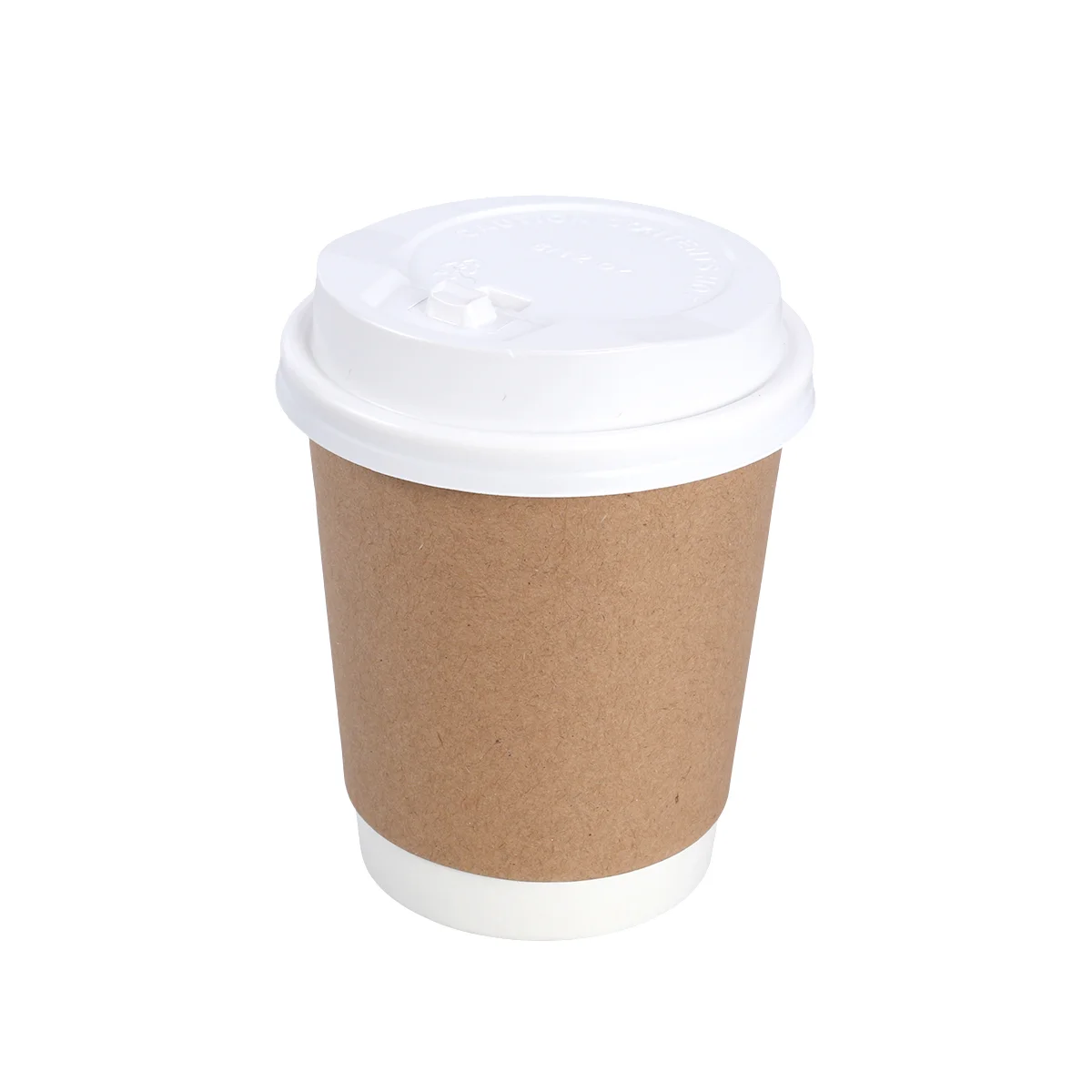 50Pcs Disposable Thick Paper Cups For Coffee Tea Hot Drinks Party Office Use Cups With Lid Recyclable Beverage Containers