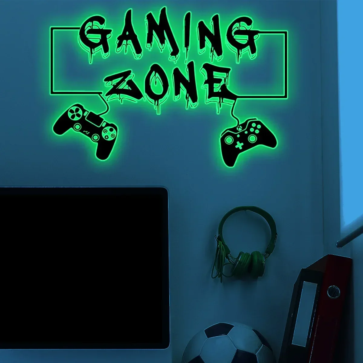 Starry Sky Game Handle Gaming Zone Video Game Decor
