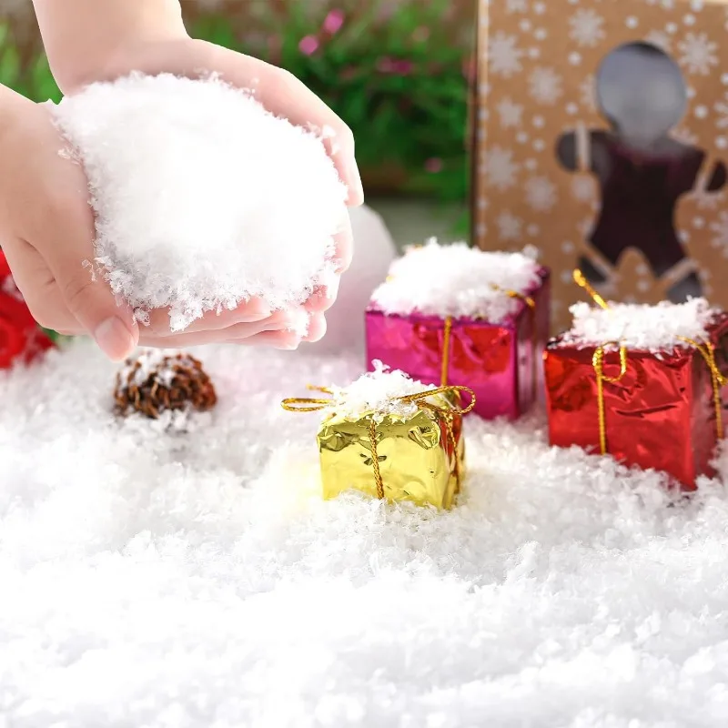 Artificial Snow Powder DIY Fake Snowflakes Christmas New Year Party Home Decoration Winter Scene Prop Supplies