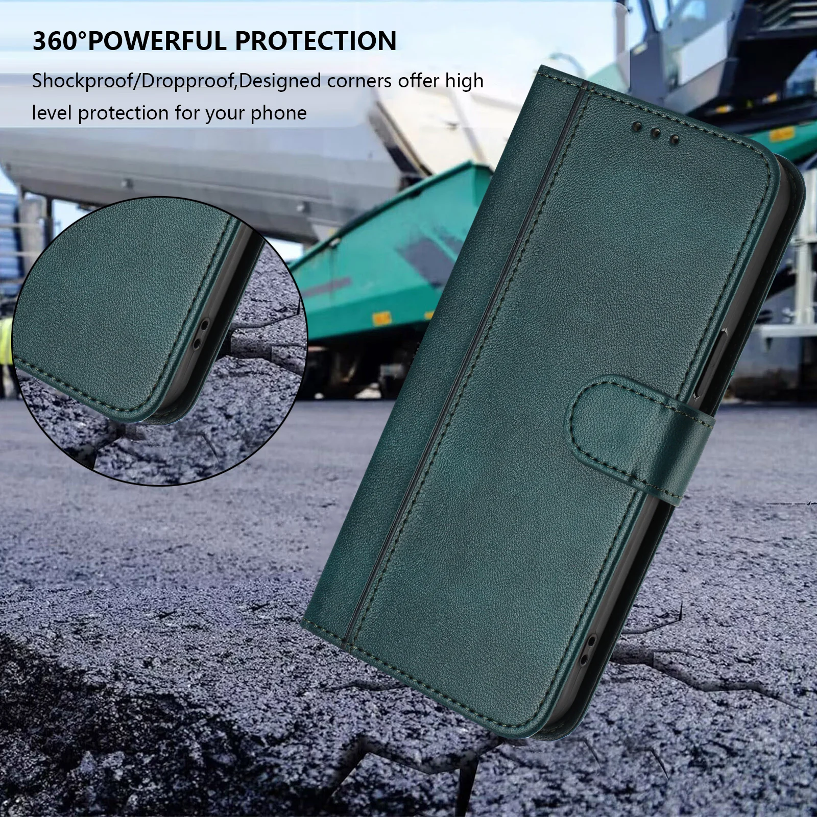 Leather Flip Back Phone Case - Elegant and Durable Design