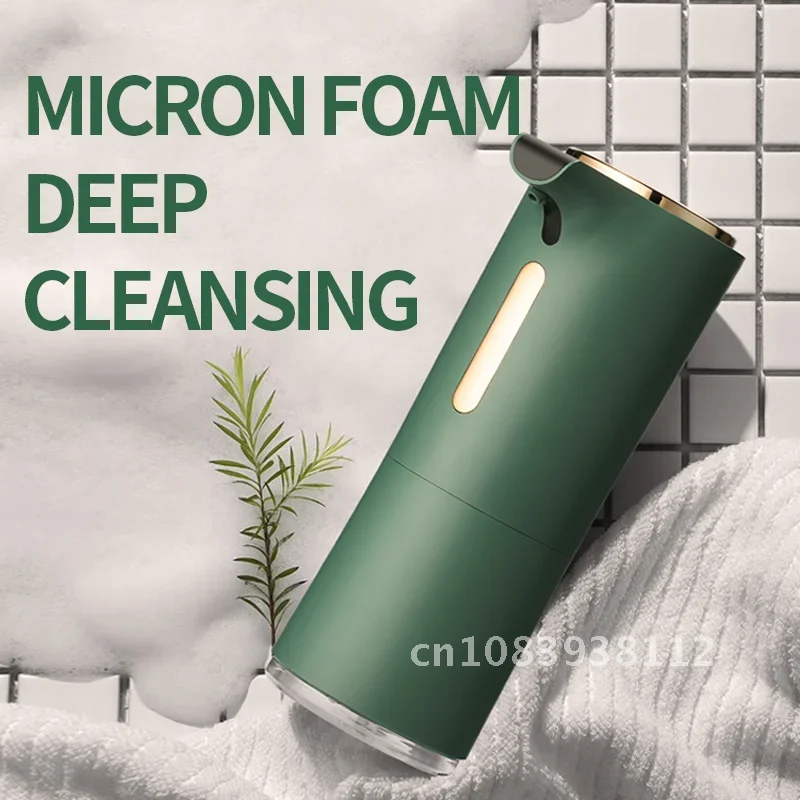 

Rechargeable USB Automatic Soap Dispenser Three Adjustable Gears of Bubble Volume Can Accommodate Aromatherapy or Essential Oils