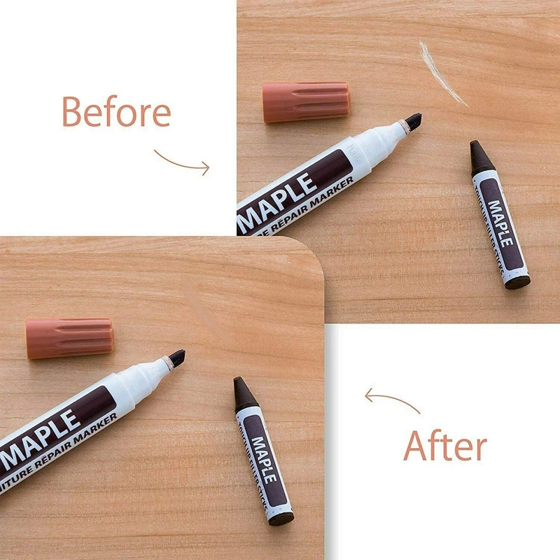 Furniture Touch Up Markers Haile Furniture Repair Pen Touch Up Markers Filler Sticks Wood Scratches Restore Kit Patch Paint pen Wood Composite Repair