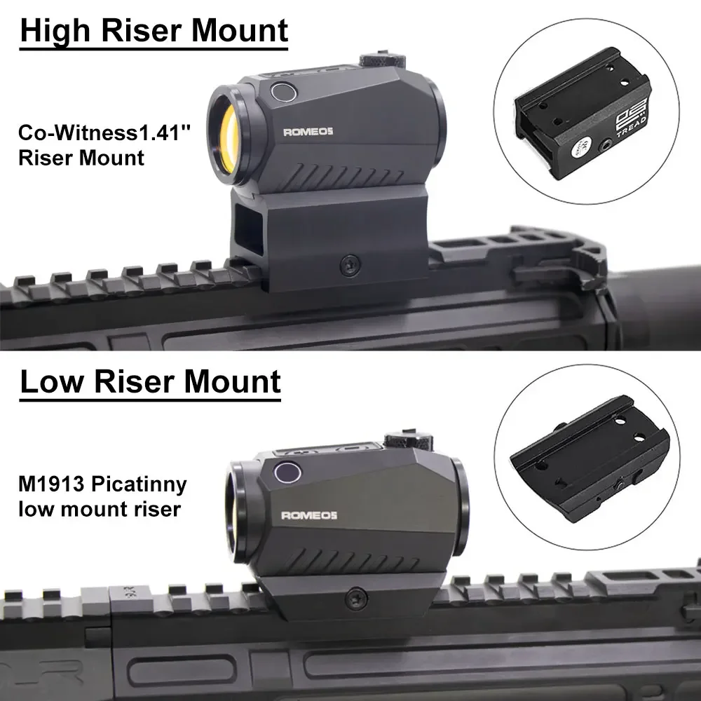 R*MEO5 Red Dot Sight Holographic Reflex Compact 2 MOA Airsoft Riflescope Hunting Scope W/20MM Riser Rail Mount And All red dot sight,rifle scope