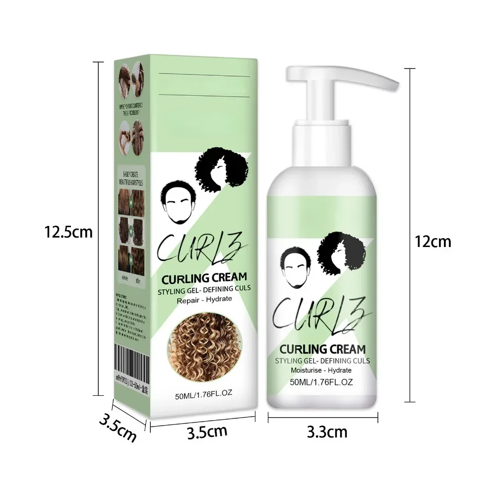 Hair Curling Cream Styling Lotion 50ml curly hair styling cream
