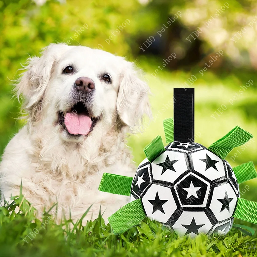 

6.5in Dog Soccer Toy Ball Dog Teething Toys Balls Durable Dog IQ Puzzle Chew toys for Puppy Small Large Dog Teeth Interactive